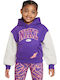 Kinder-Sweatshirt mit Kapuze Lila Join The Club