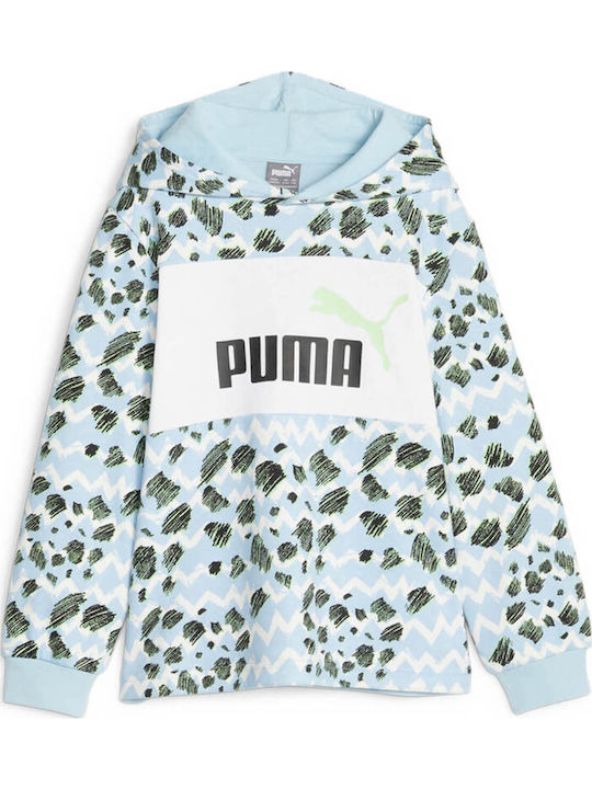 PUMA Παιδικό Φούτερ με Κουκούλα Πολύχρωμο ESS+