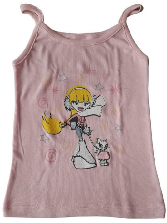 Paramana Kinder-Unterhemd Tank-Top Rosa