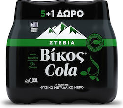 Cola με Στέβια Βίκος (6x330 ml) 5+1 Δώρο