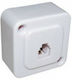 Jager Telephone Socket with Single Frame in White Color MP-309-64