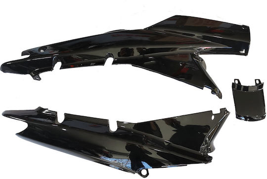 Narita Right Motorcycle Tail Plastic for Honda Astrea Supra 100 Black 3pcs