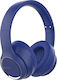 Devia EM039 Kintone Wireless / Wired On Ear Headphones with 18 hours of Operation Blue