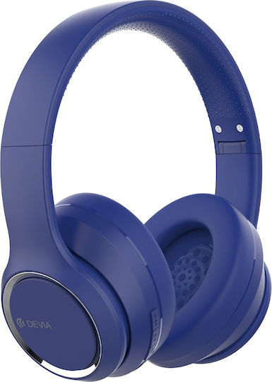 Devia EM039 Kintone Wireless / Wired On Ear Headphones with 18 hours of Operation Blue