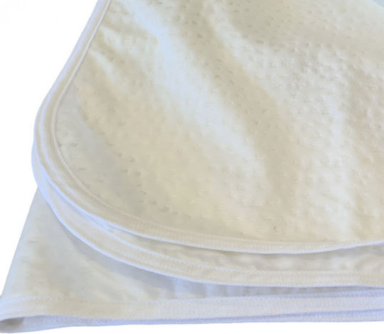 Sleepn'Life Protective Cover Double Waterproof with Skirt Ecru 140x190+30cm