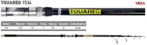 Vega Vega Touareg Fishing Rod for Surf Casting 4.5m 80-200gr