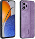 3D Embossed Umschlag Rückseite Kunststoff Lila (Huawei Nova Y61)