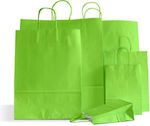 Global Paper Bag for Gift Green 18x8x22cm.