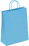 Global Paper Bag for Gift Blue 22x10x31cm.