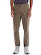 Trousers Cargo Elastic in Regular Fit Dark Olive