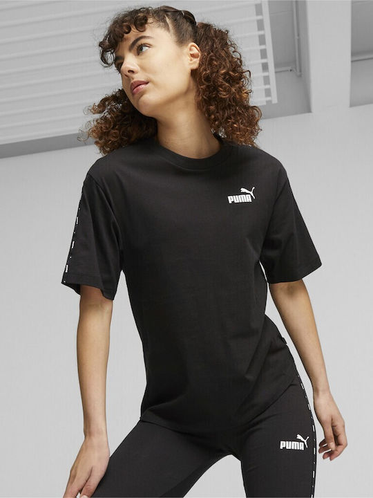 Puma Tricou pentru copii Negru