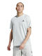 Adidas Ανδρικό Αθλητικό T-shirt Κοντομάνικο Γκρι