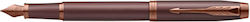 Parker IM Monochrome Fountain Pen Fine Burgundy With Blue Ink