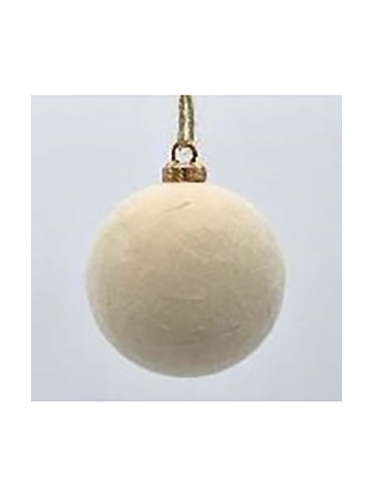 Iliadis Weihnachtshänger Kugel Ornament Beige