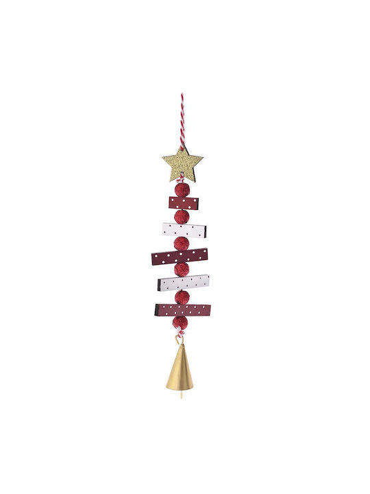 Iliadis Christmas Wooden Bell Ornament 19x7cm