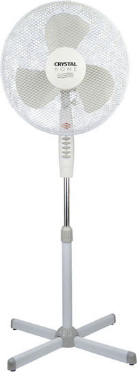 Air Basic Ventilator Pe Piedestal 50W Diametru 40cm Alb