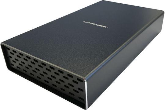 LC-Power Θήκη για 2 Σκληρούς Δίσκους 3.5" PCI Express / SATA III NVME με σύνδεση USB 3.2
