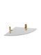 Bisk Bisk Nature An der Wand montiert Badezimmerregal Glas 22.3x22.3x5cm Gold