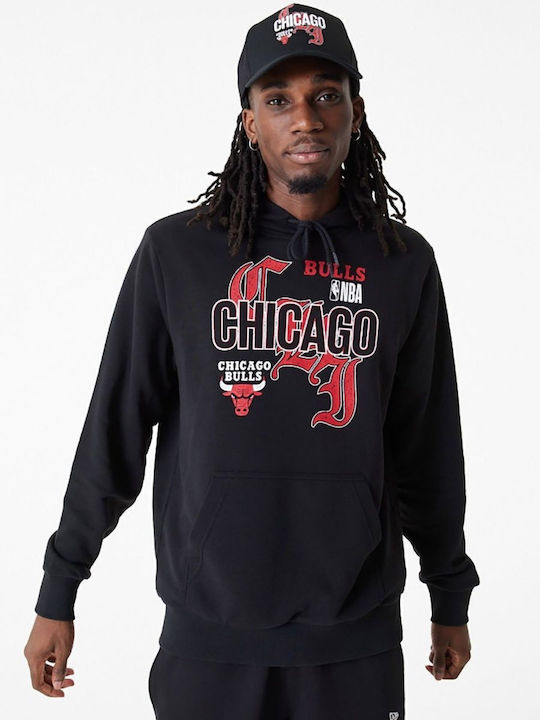 Chicago Bulls Nba Ζακέτα με Κουκούλα Black