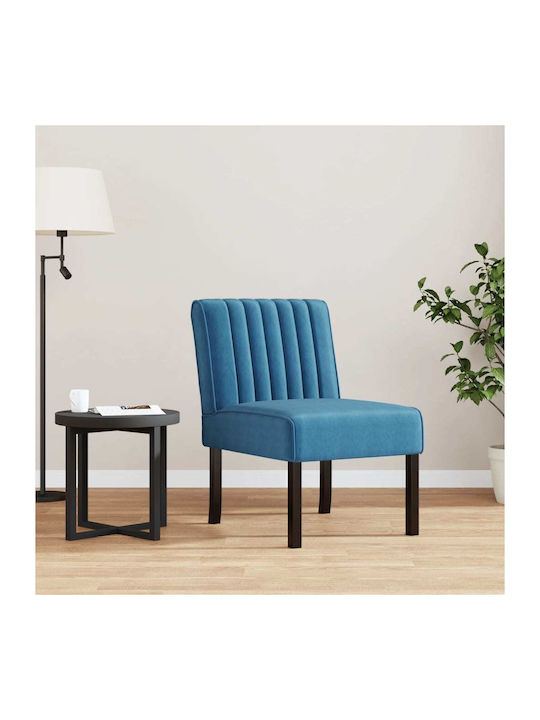Sessel Samt Blau 48x64x72cm