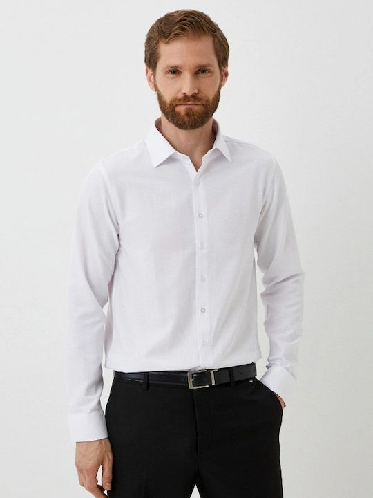 Long-sleeved Cotton Shirt White