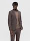 Selected Men's Suit Jacket Slim Fit Brown