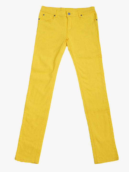 Cheap Monday Дамски Текстилен Панталон Жълт