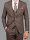 Dezign Men's Suit Brown