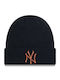 New Era Knitted Beanie Cap Black