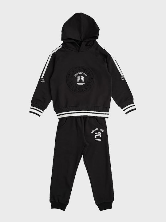 Sprint Kinder Sweatpants Set - Jogginganzug Schwarz 2Stück