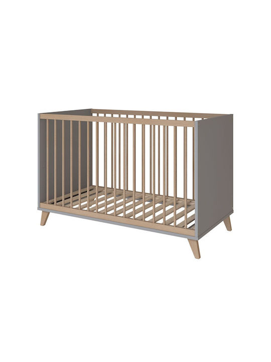 Faktum Βρεφική Κούνια Flip Γκρι για Στρώμα 60x120cm