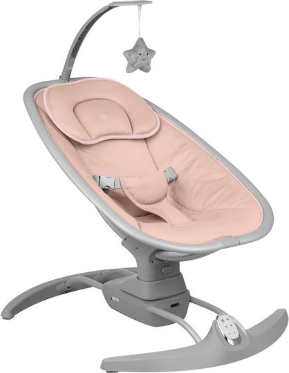 Kikka Boo Ηλεκτρικό Relax Μωρού Κούνια Side to Side Spinny με Μουσική Ροζ για Παιδί έως 9kg