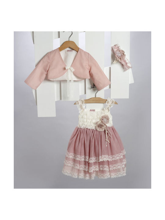 New Life Pink Baptism Clothes Set with Hair Acc...