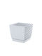 Prosperplast DRLK220 Übertopf Rattan Weiß mit Gestell 21x21x19εκ.