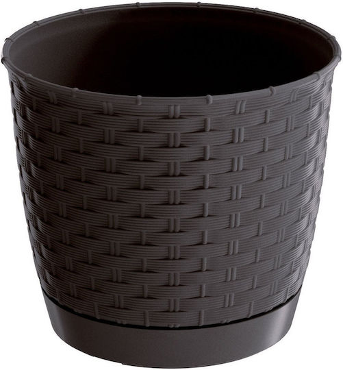 Prosperplast DRLO300 Blumentopf Rattan Braun