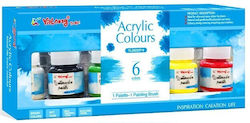 Yalong Set Acrylic Colours 6 Pieces