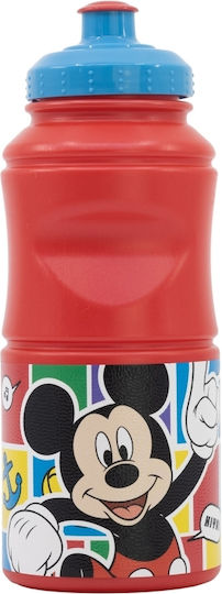 Stor Пластмасова Детска Бутилка За Вода Mickey Червена 380ml