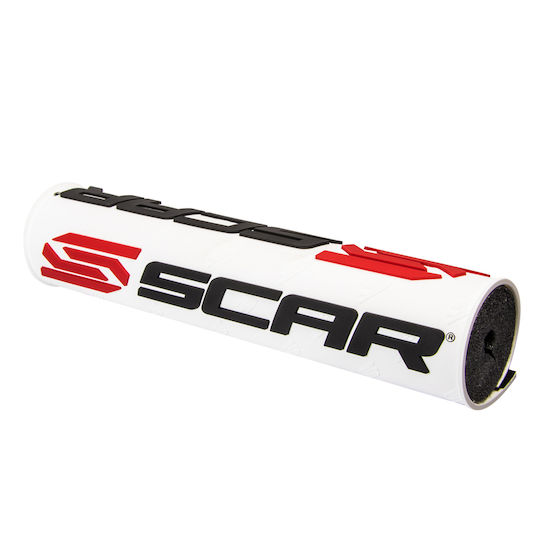 Scar Motorcycle Handlebar Pad Protector White