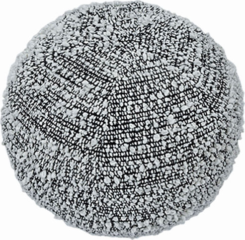 Art et Lumiere Sofa Cushion 100% Cotton White-Black 40x40cm