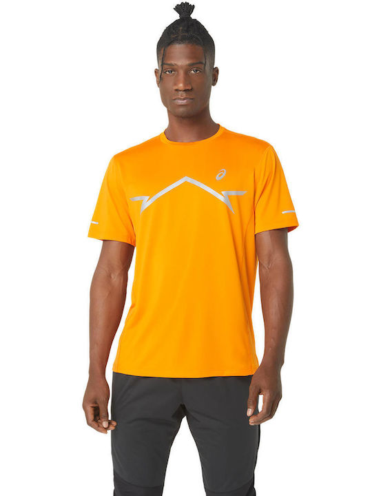 ASICS Lite-show Herren Sport T-Shirt Kurzarm Gelb