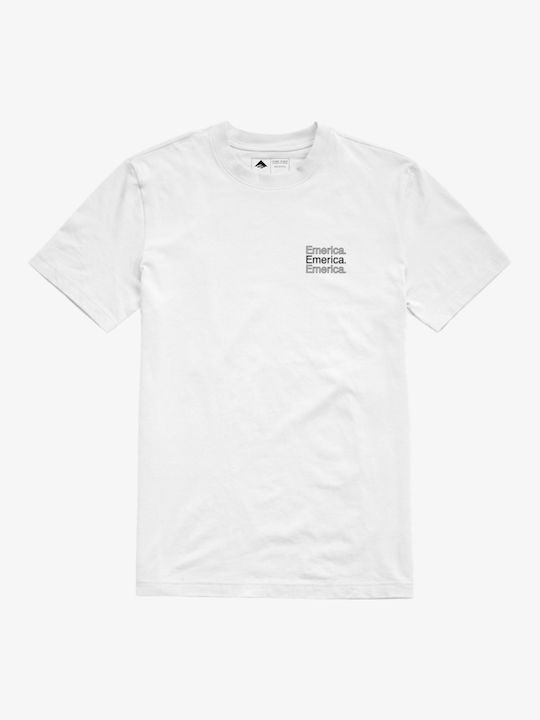 Emerica Herren T-Shirt Kurzarm Weiß