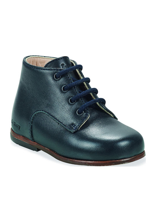 Kids Boots with Laces Blue