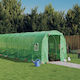 vidaXL 3188018 Greenhouse House Type with Metal Frame 6x2x2m