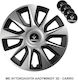 Versaco Car Hubcap Set Stratos with Renault Emblem 15" 4pcs Black