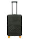Bric's Milano Ulisse Medium Hard Suitcase Olive with 4 Wheels Height 65cm