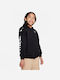 Nike Hooded Sweatshirt with Zipper Black