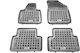 Sahler Set of Front and Rear Mats 4pcs Tray Type for Citroen C5 Mazda 2 2008+ Black