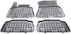 Sahler Set of Front and Rear Mats 4pcs Tray Type for BMW X6 Mazda 2 2019+ Black