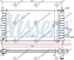 Prasco Car Water Radiator for Ford Fiesta