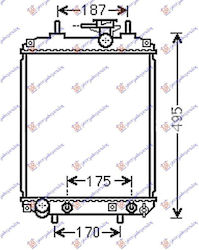 Prasco Car Fuel & Diesel Radiator for Daihatsu Sirion